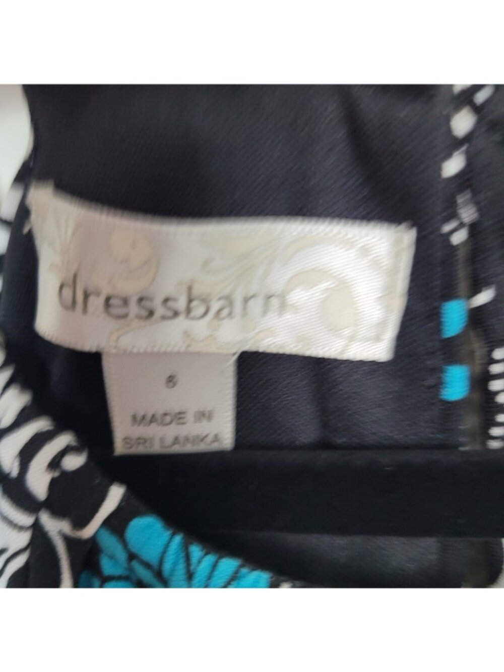 Dressbarn Halter Neckline Maxi Dress Blue Tile Print Bohemian Festival Sz 6 - Picture 4 of 7